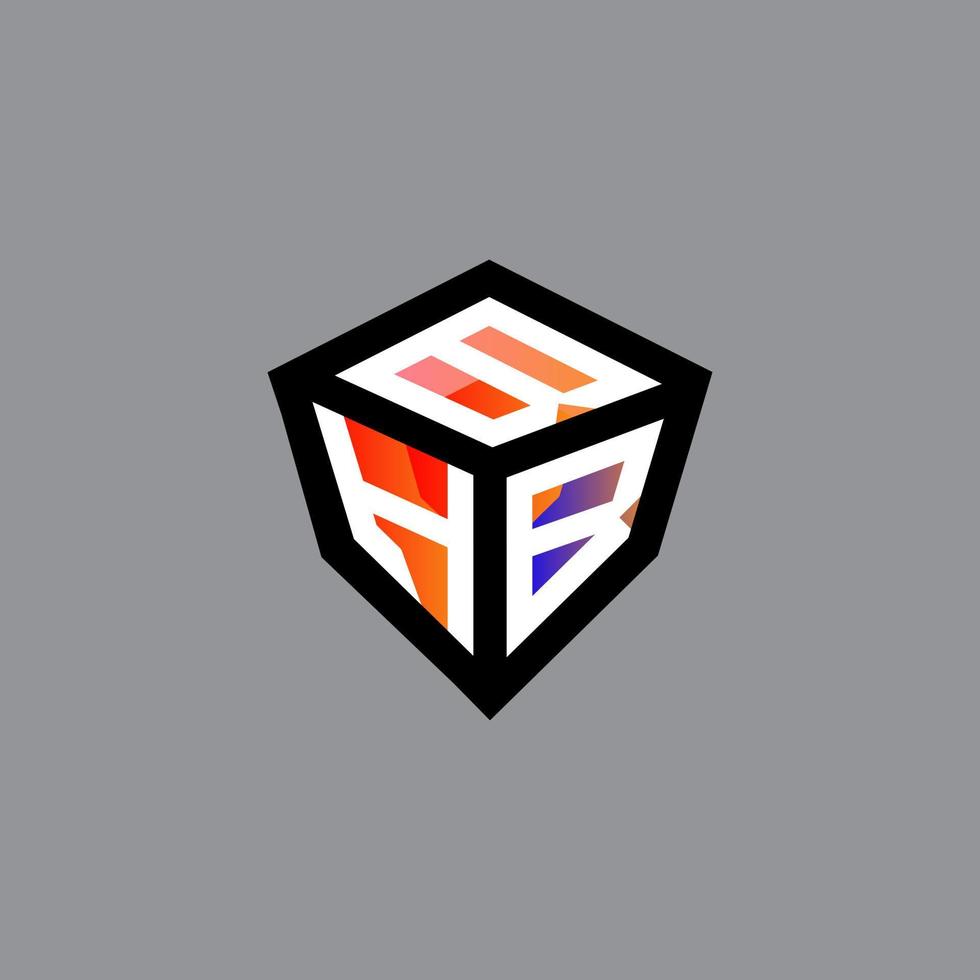 design criativo do logotipo da letra bhb com gráfico vetorial, logotipo simples e moderno do bhb. vetor