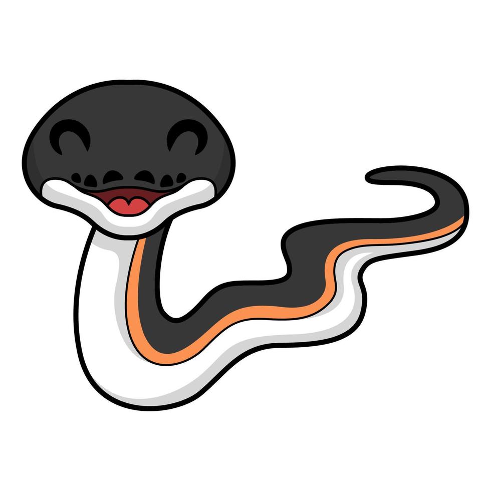 fofa ouro albertisi serpente desenho animado vetor