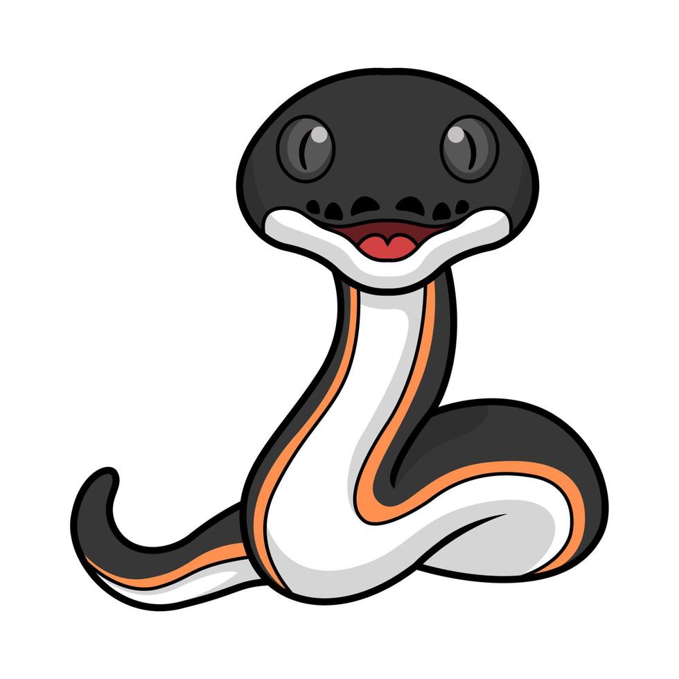 fofa ouro albertisi serpente desenho animado vetor