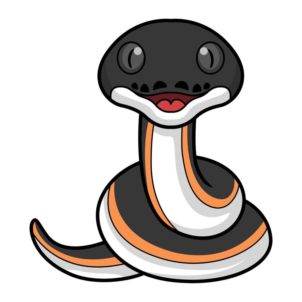 fofa ouro albertisi serpente desenho animado vetor