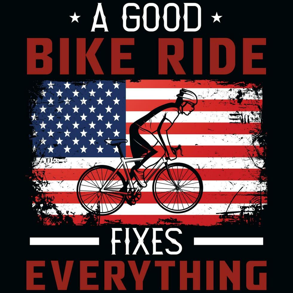 bicicleta equitação gráficos camiseta Projeto vetor