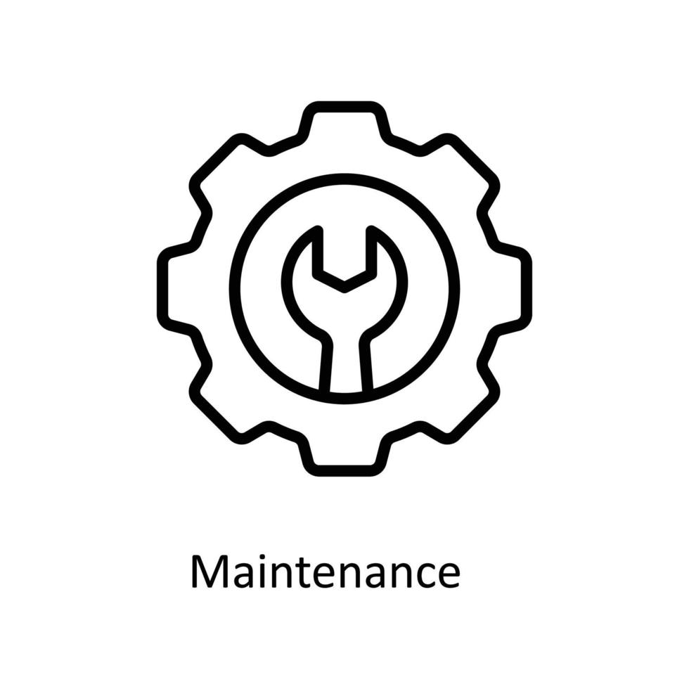 manutenção vetor esboço ícones. simples estoque ilustração estoque