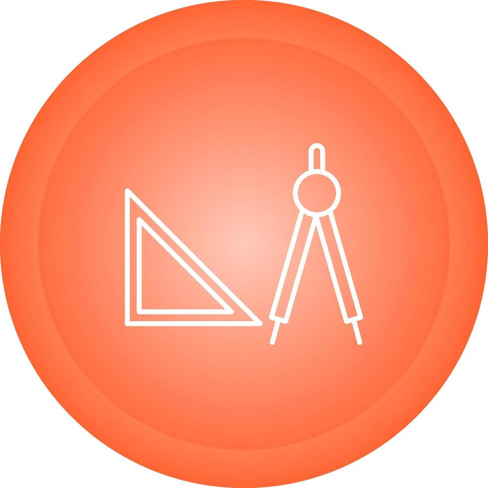 ícone de vetor de ferramentas de geometria
