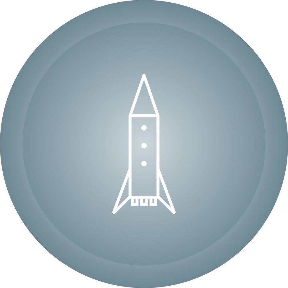 ícone de vetor de foguete espacial