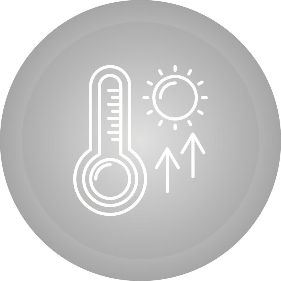 ícone de vetor de altas temperaturas