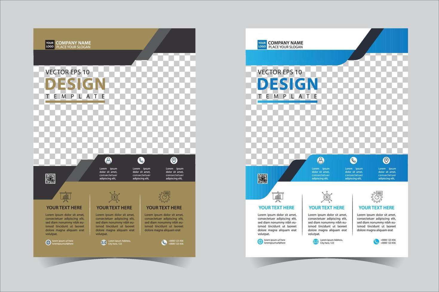 cinzento e Preto o negócio anual relatório folheto folheto Projeto modelo vetor, folheto cobrir apresentação abstrato geométrico fundo, moderno publicação poster revista, disposição dentro a4 Tamanho livre vetor