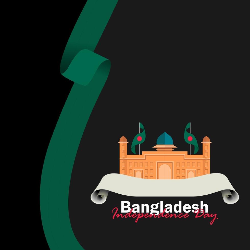 celebração do dia nacional de Bangladesh em 26 de março vetor