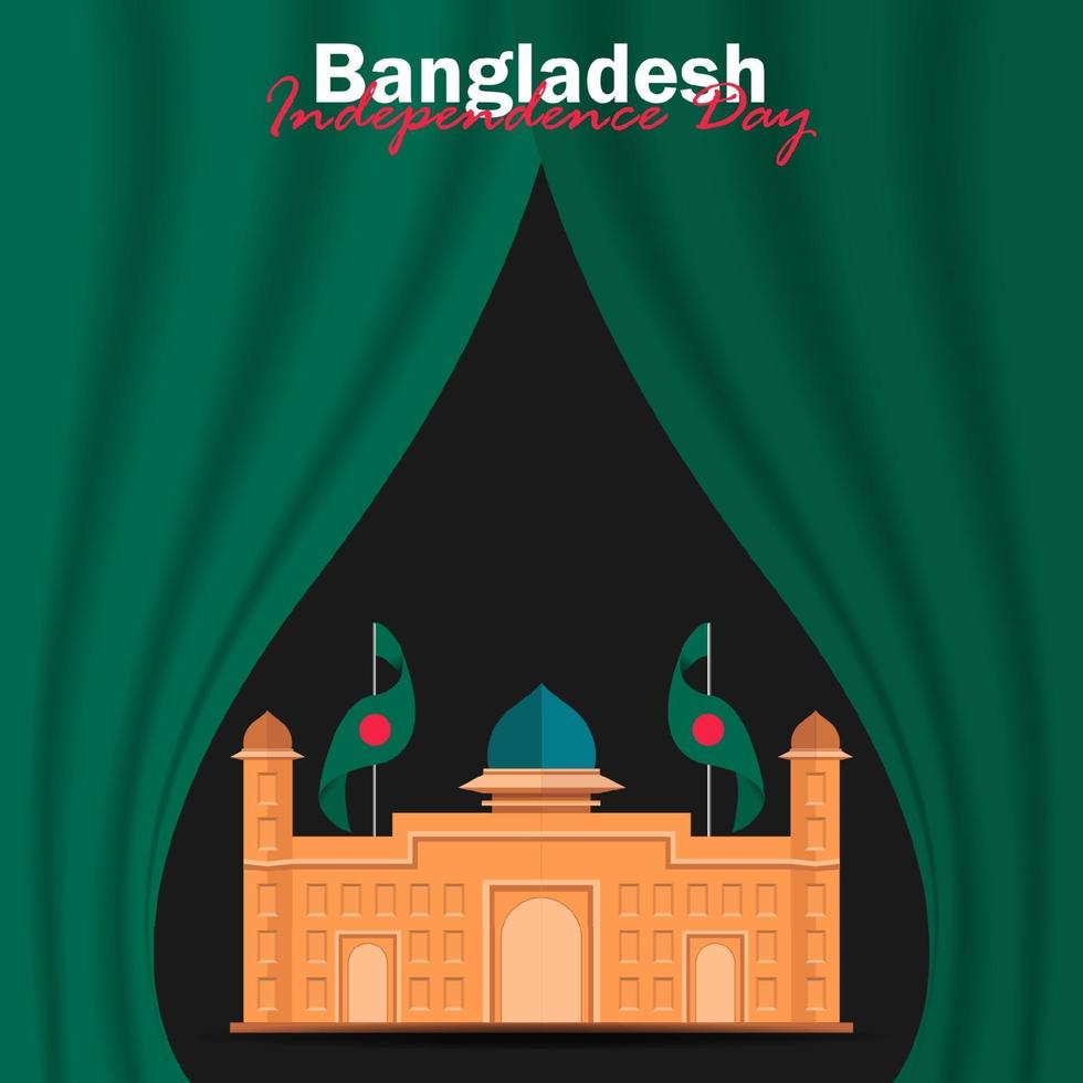 celebração do dia nacional de Bangladesh em 26 de março vetor