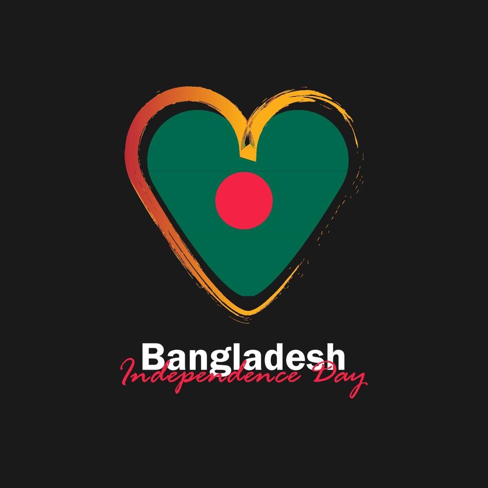 celebração do dia nacional de Bangladesh em 26 de março vetor