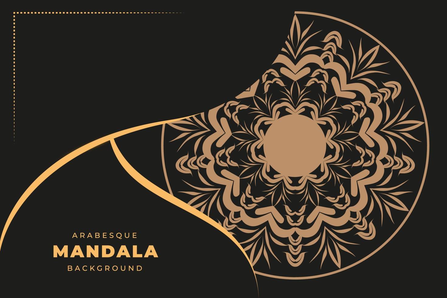 fundo de mandala decorativa de luxo criativo vetor