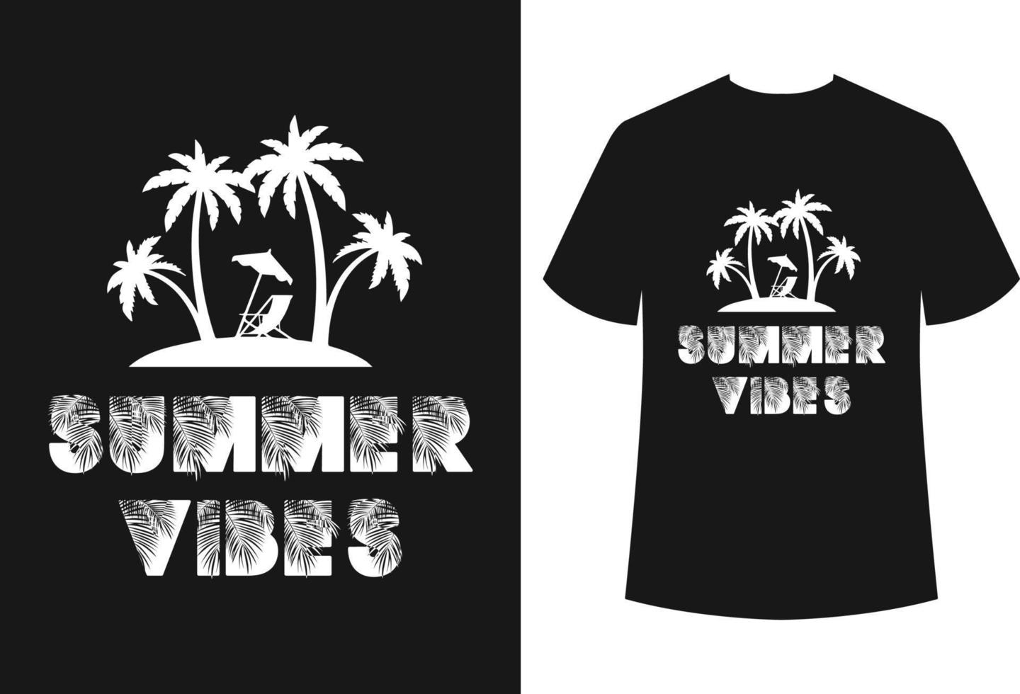 design de camiseta de verão vetor