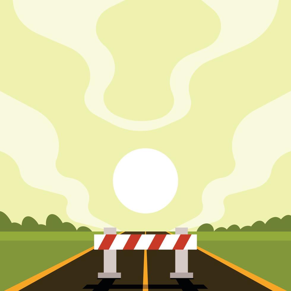 estrada barreira, símbolo do debaixo construção mensagem dentro rede Projeto vetor