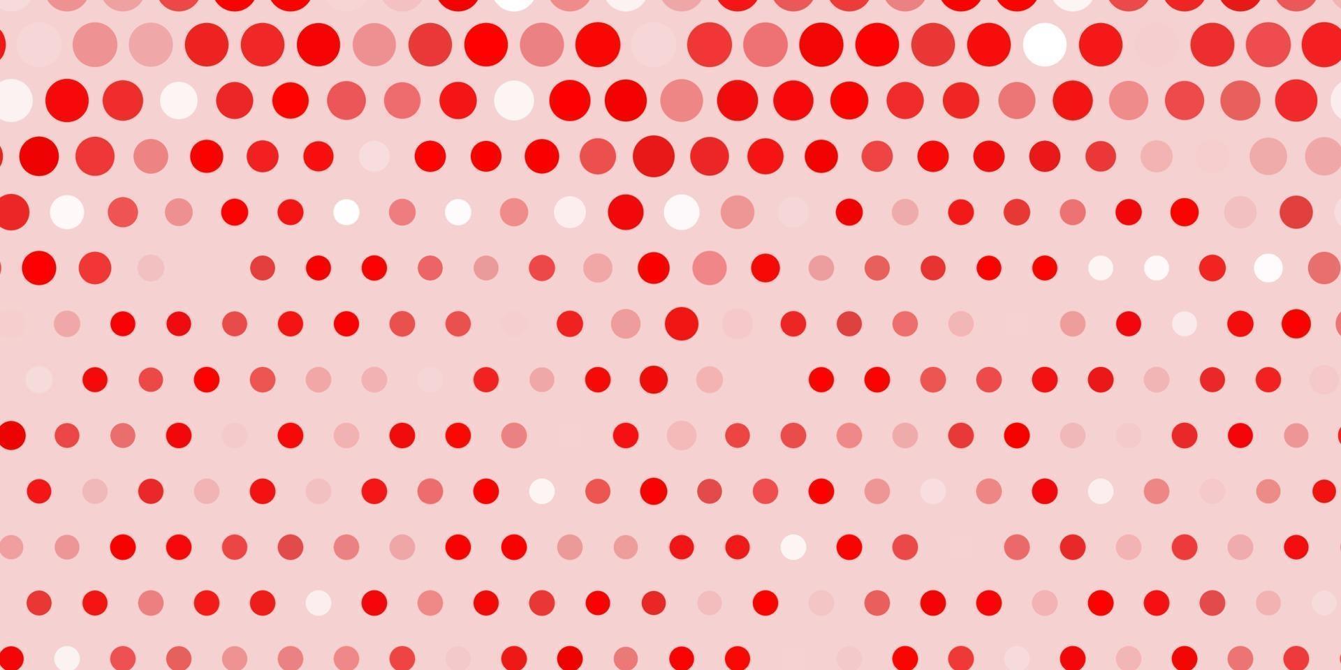 fundo vector vermelho claro com bolhas.