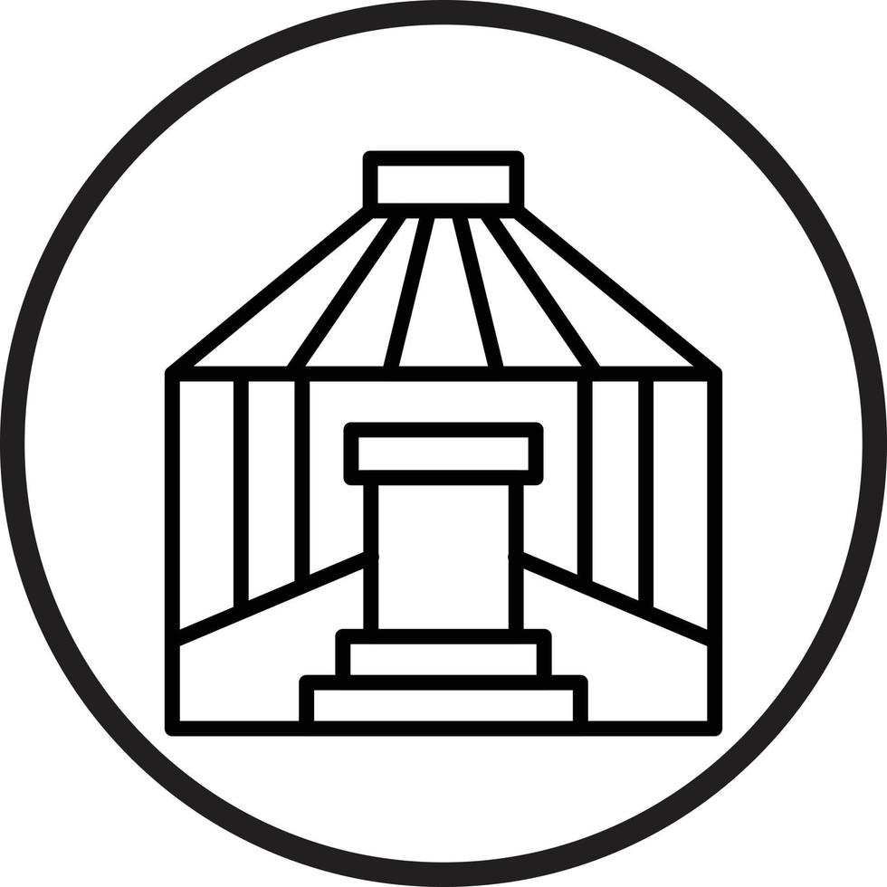yurt vetor ícone estilo