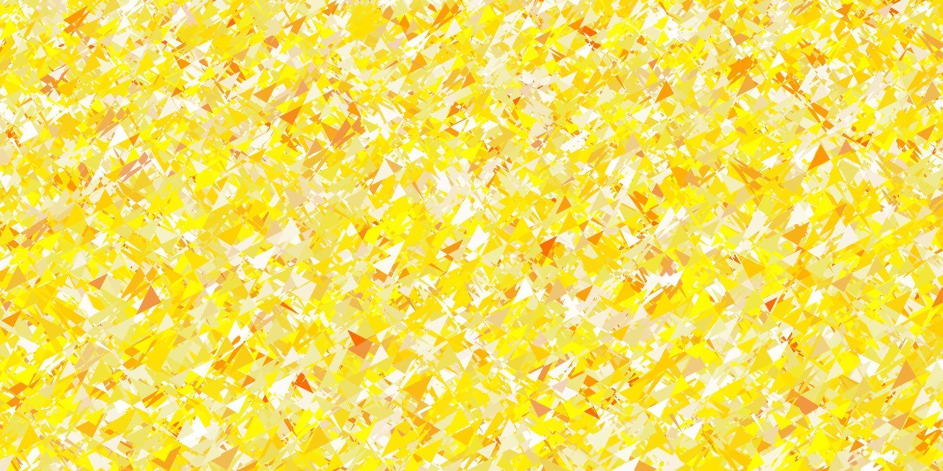 padrão de vetor amarelo claro com estilo poligonal.