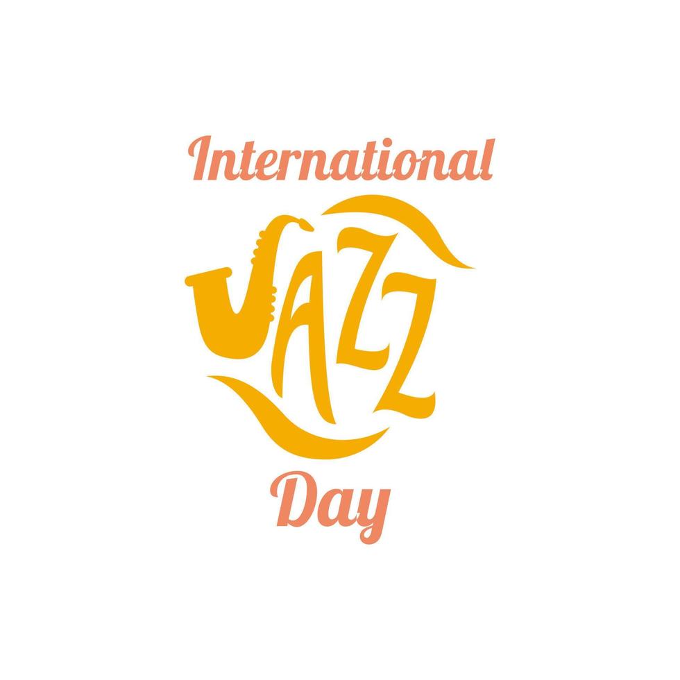 internacional jazz dia logotipo ícone projeto, vetor ilustração