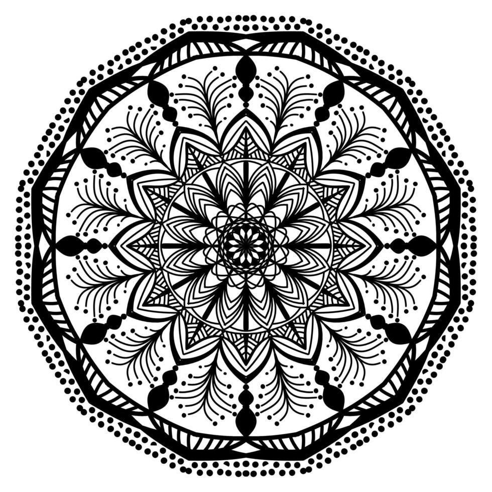 mandala círculo padronizar vintage decorativo padronizar indiano pele pintura tatuagem oriental arte vetor