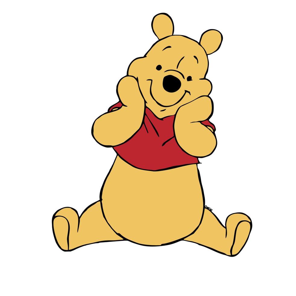 ursinho Pooh vetor