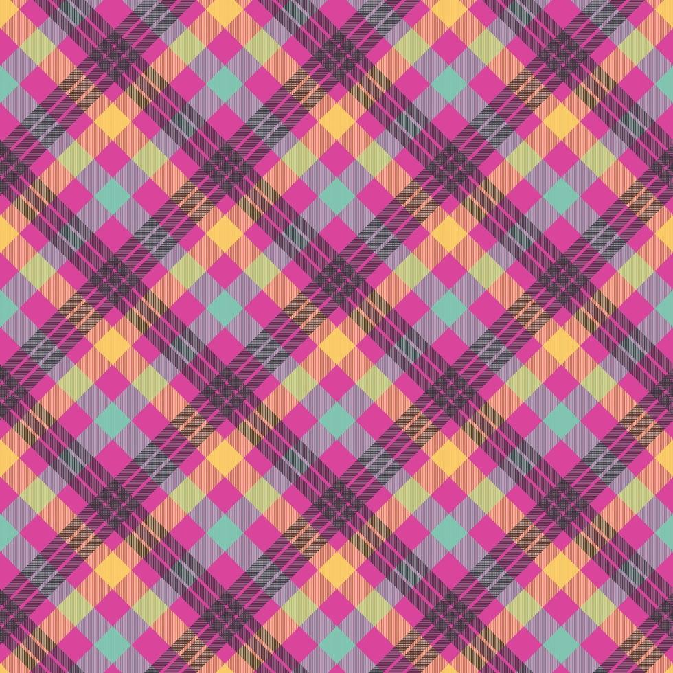 padrão de vetor sem costura tartan laranja cor