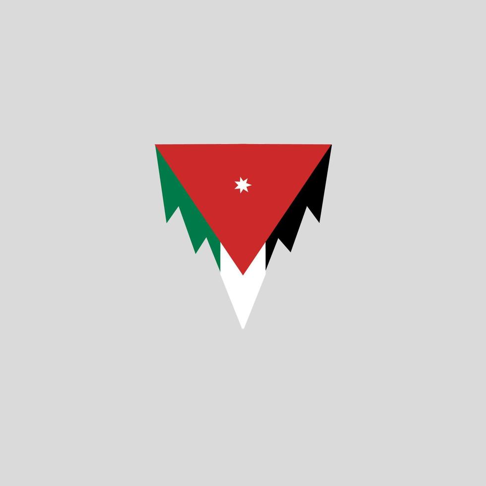 Jordânia bandeira ícone, ilustração do nacional bandeira Projeto com elegância conceito, perfeito para independência Projeto vetor