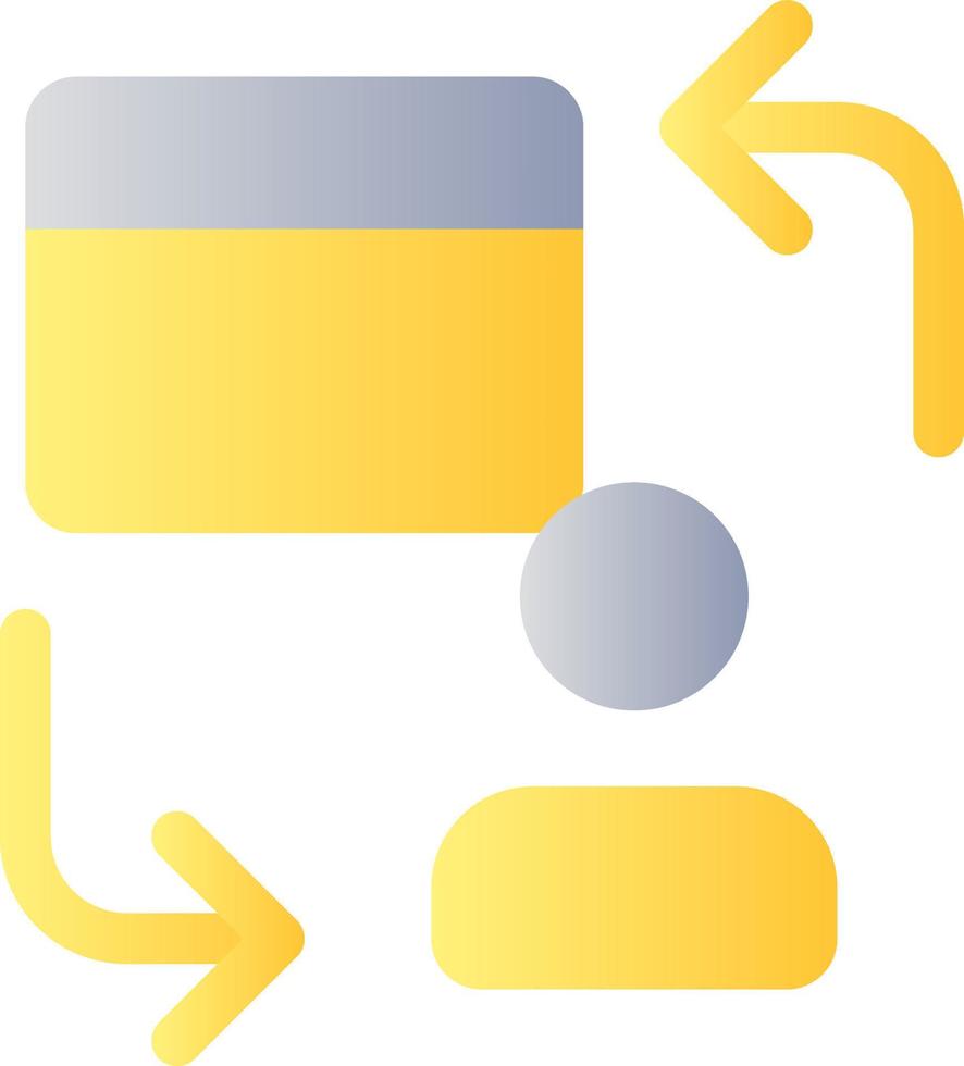 pessoal transações plano gradiente cor ui ícone. bancário e finança. Individual pagamentos. simples preenchidas pictograma. gui, ux Projeto para Móvel aplicativo. vetor isolado rgb ilustração