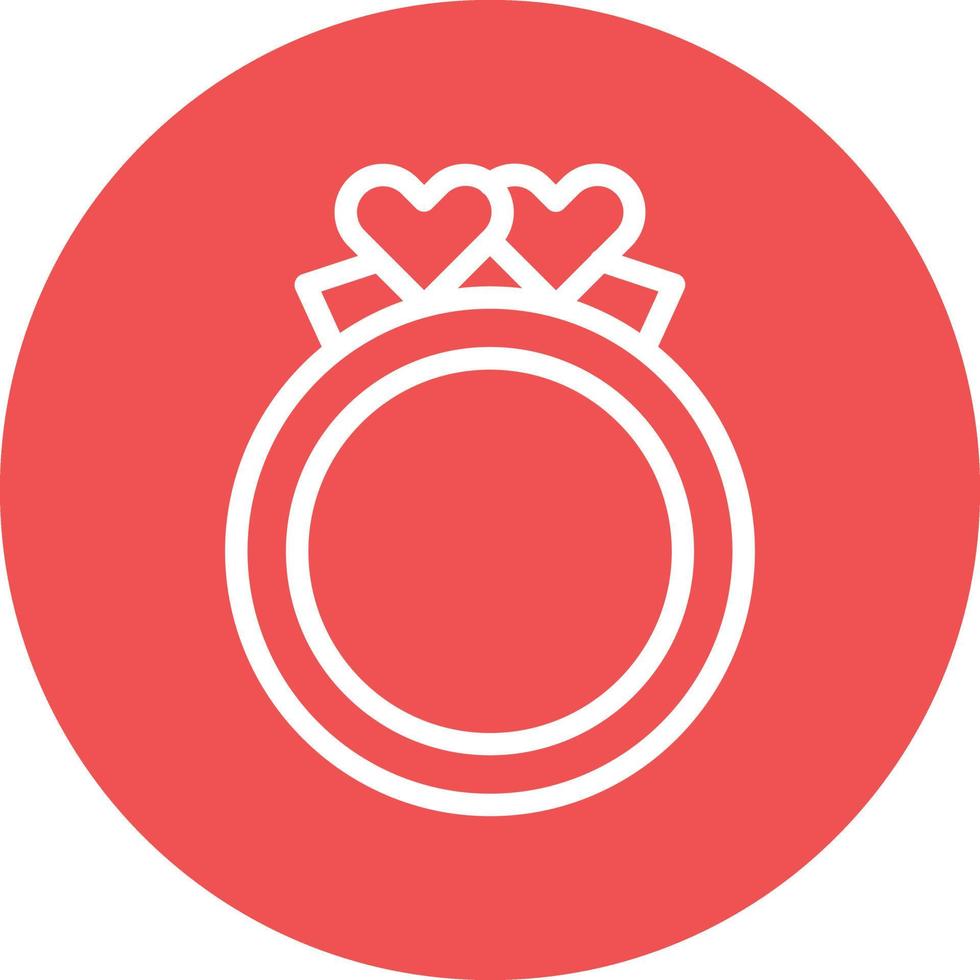 design de ícone vetorial de anéis de casamento vetor