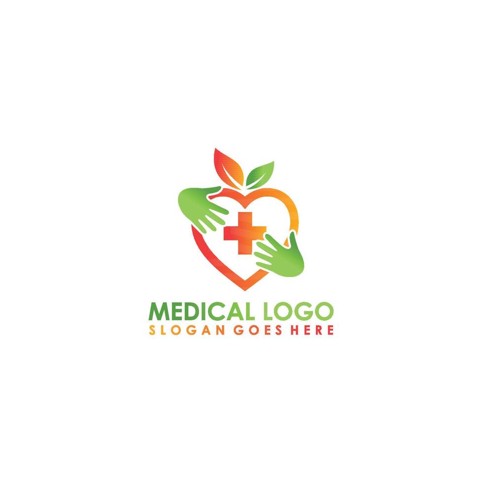 imagens de logotipo de cuidados médicos vetor