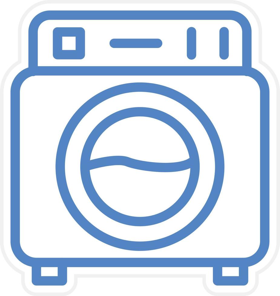 lavando máquina vetor ícone estilo