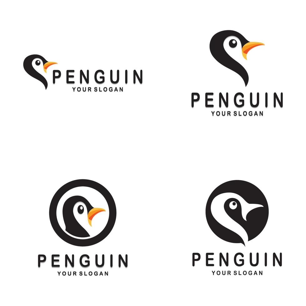 simples pinguim logotipo Projeto modelo ilustração. vetor