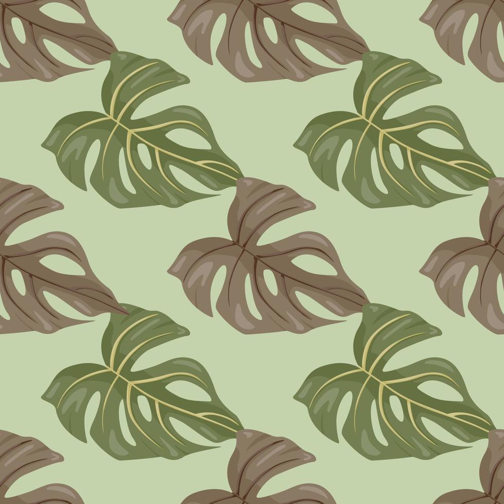 decorativo tropical Palma folhas desatado padronizar. selva folha desatado papel de parede. exótico botânico textura. floral fundo. vetor