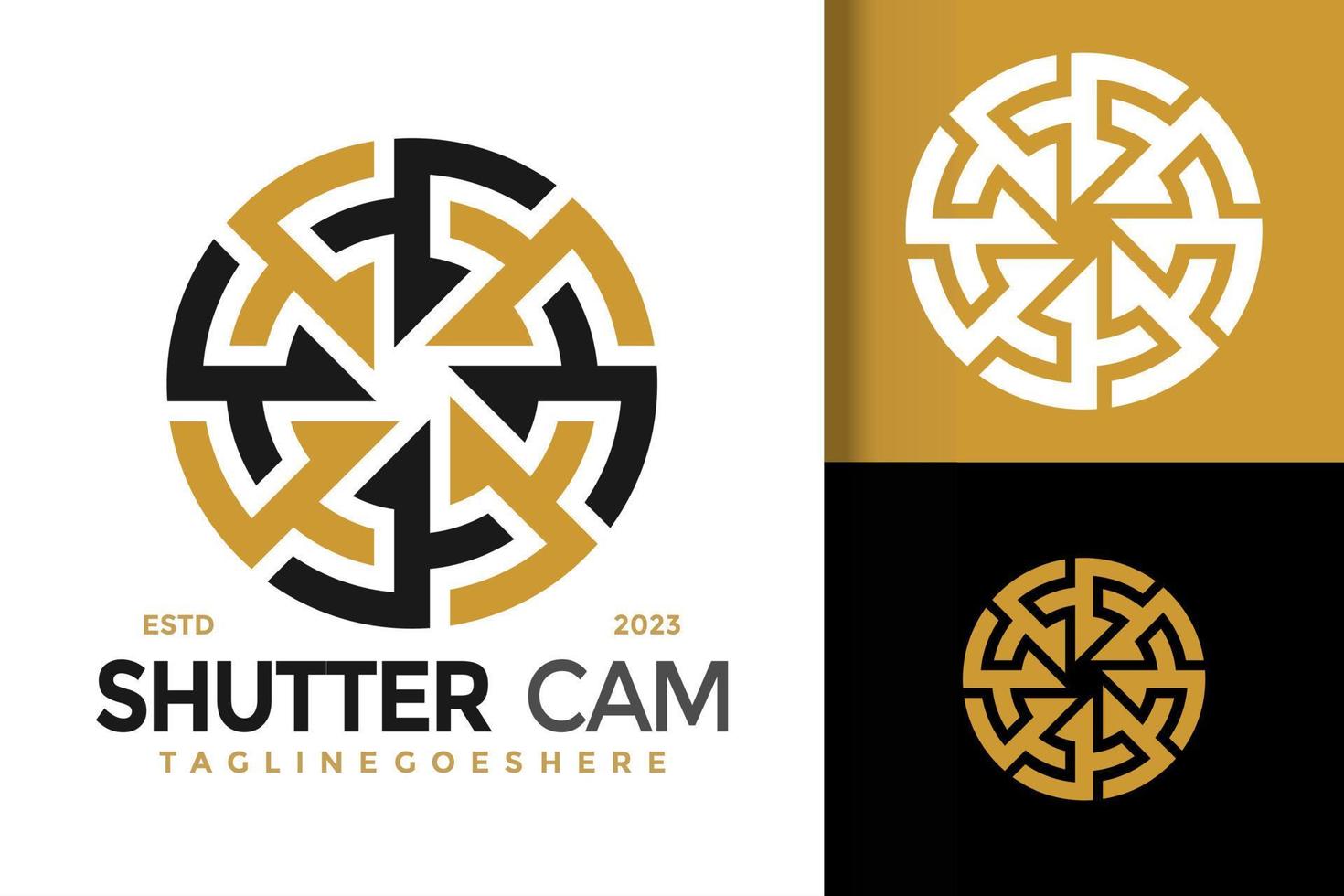 obturador Câmera logotipo vetor ícone ilustração