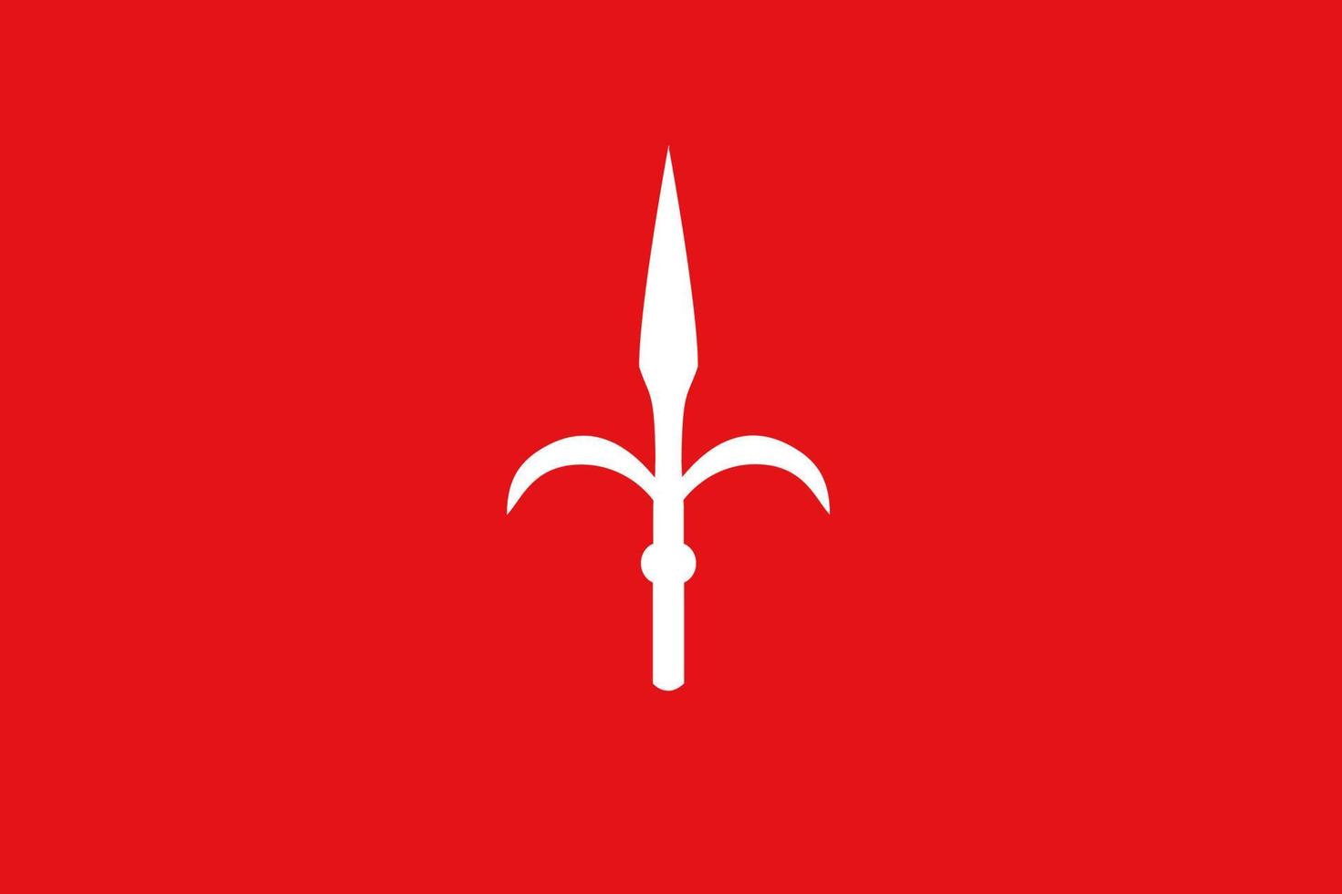 simples bandeira do Trieste vetor