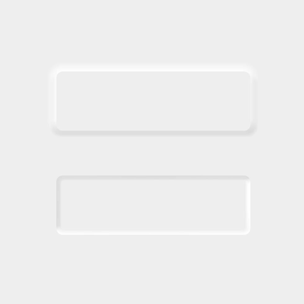 neumorfismo estilo. ui.ux do utilizador interface botão. vetor ilustração.