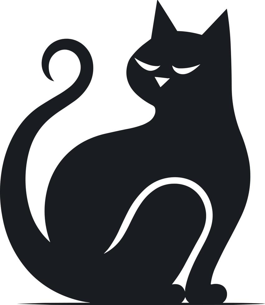 minimalista moderno gato logotipo. complicado gato ícone. simples gato vetor ícone.