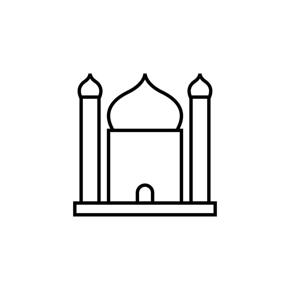 mesquita esboço vetor ícone