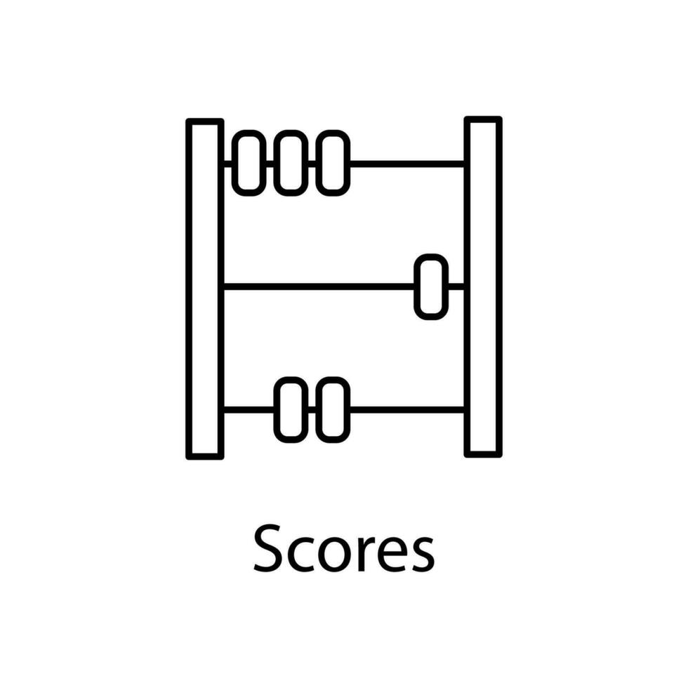 ícone de vetor de pontuações