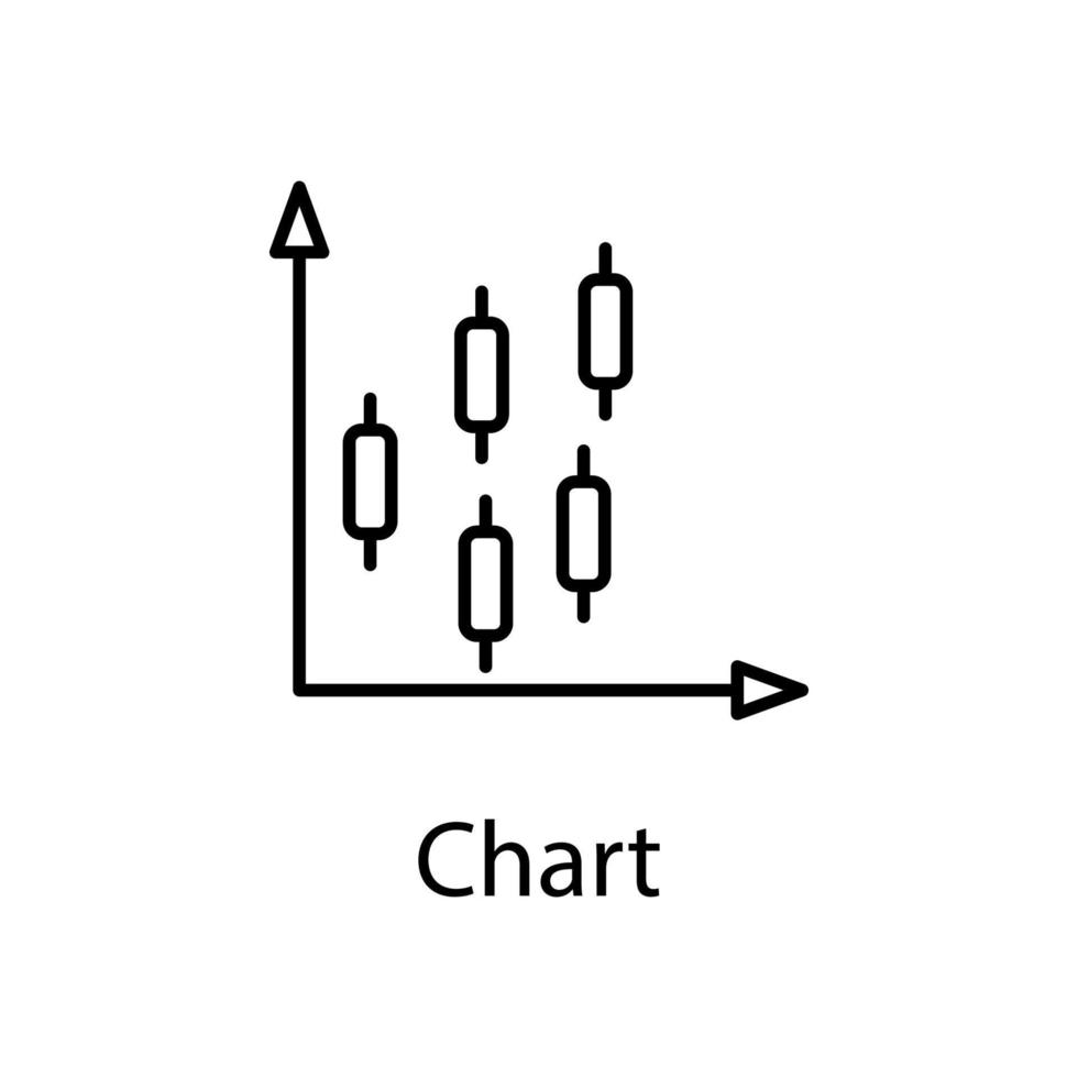 ícone de vetor de gráfico de barras