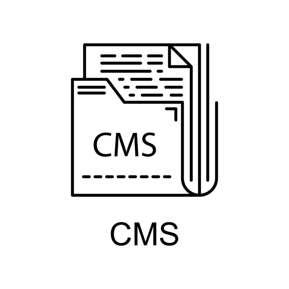 ícone do vetor cms