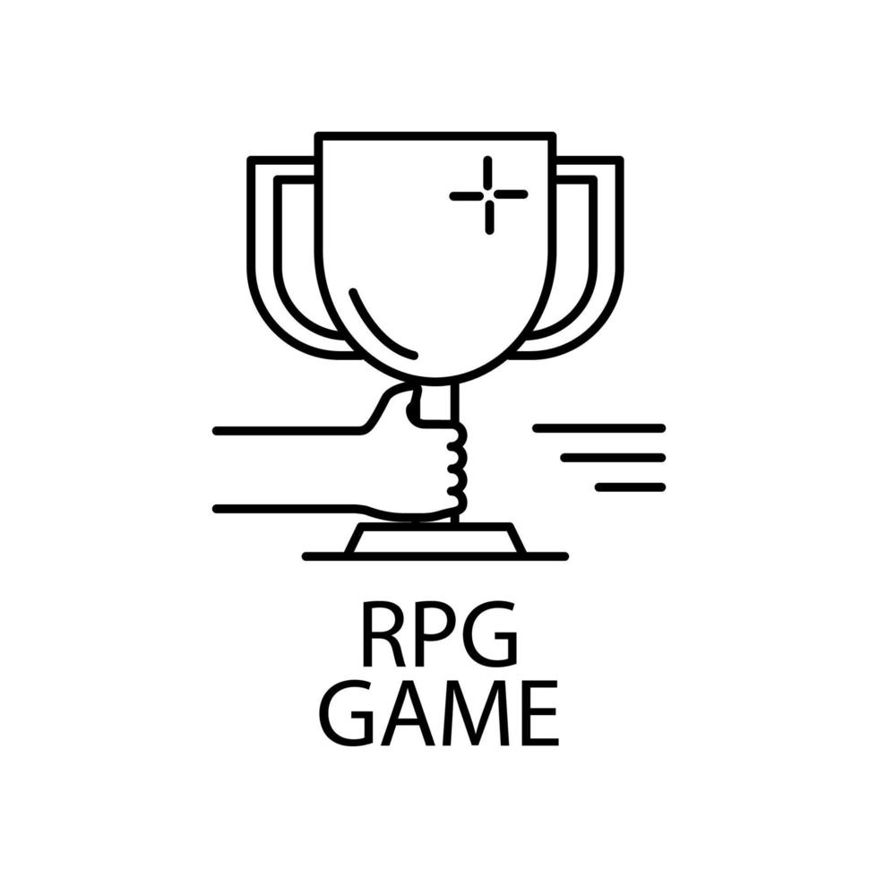 ícone de vetor de jogo rpg