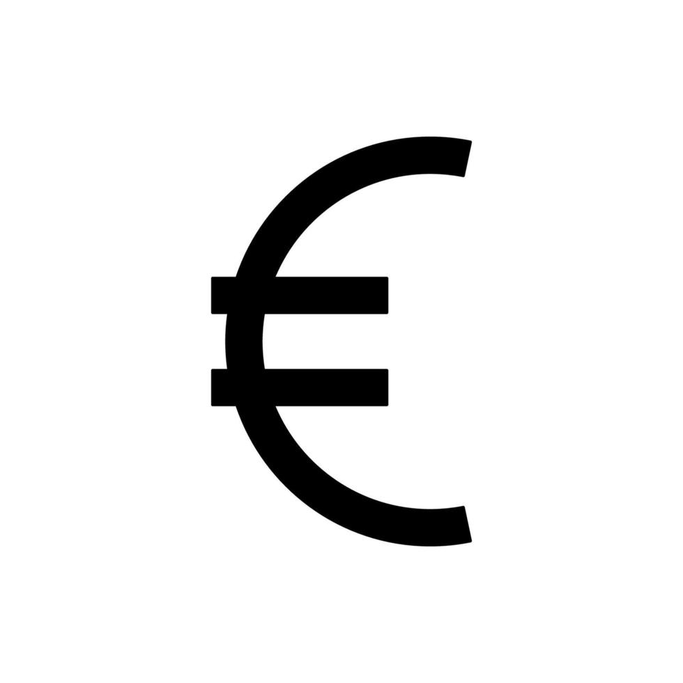 euro placa vetor ícone
