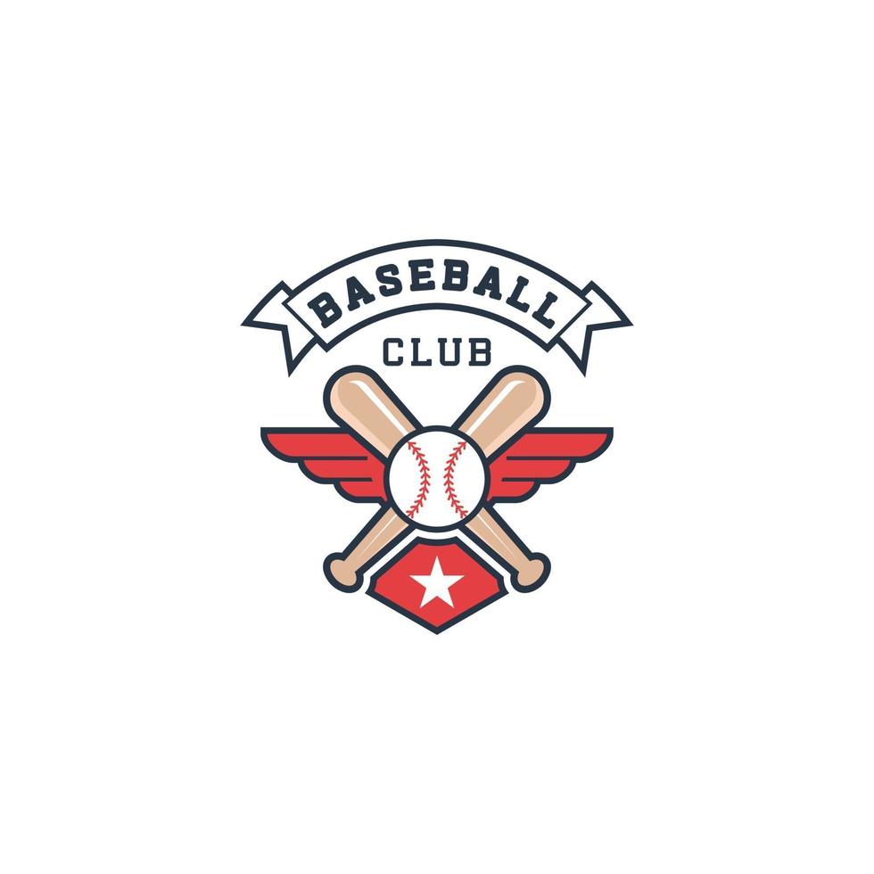 salvar download inspiração de design de logotipo de campeonato de beisebol. logotipo do modelo. modelo de logotipo de beisebol. ousado, lúdico, design de logotipo de treinamento vetor