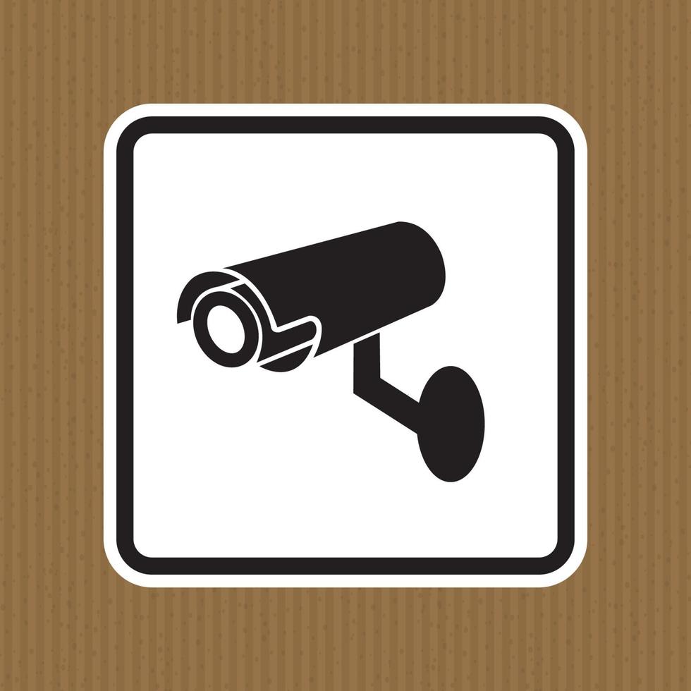 Sinal de símbolo de câmera de segurança cctv, ilustração vetorial, isolado na etiqueta de fundo branco .eps10 vetor