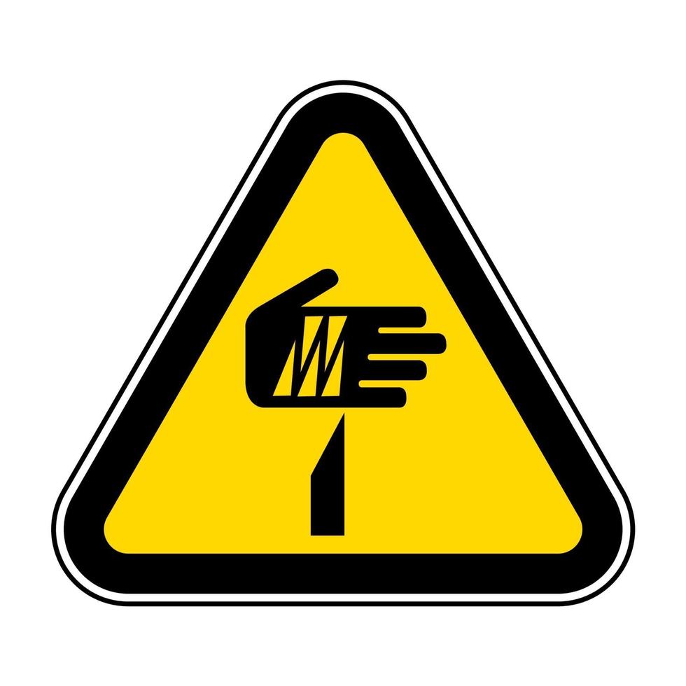 sinal de símbolo de ponta afiada, ilustração vetorial, isolado na etiqueta de fundo branco .eps10 vetor