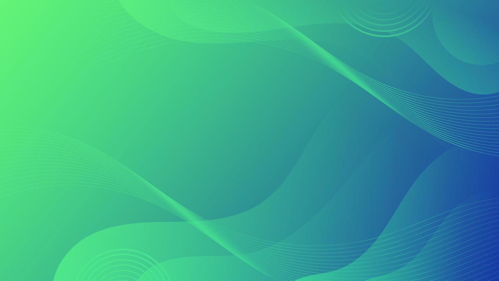 abstrato gradiente verde azul líquido onda fundo vetor