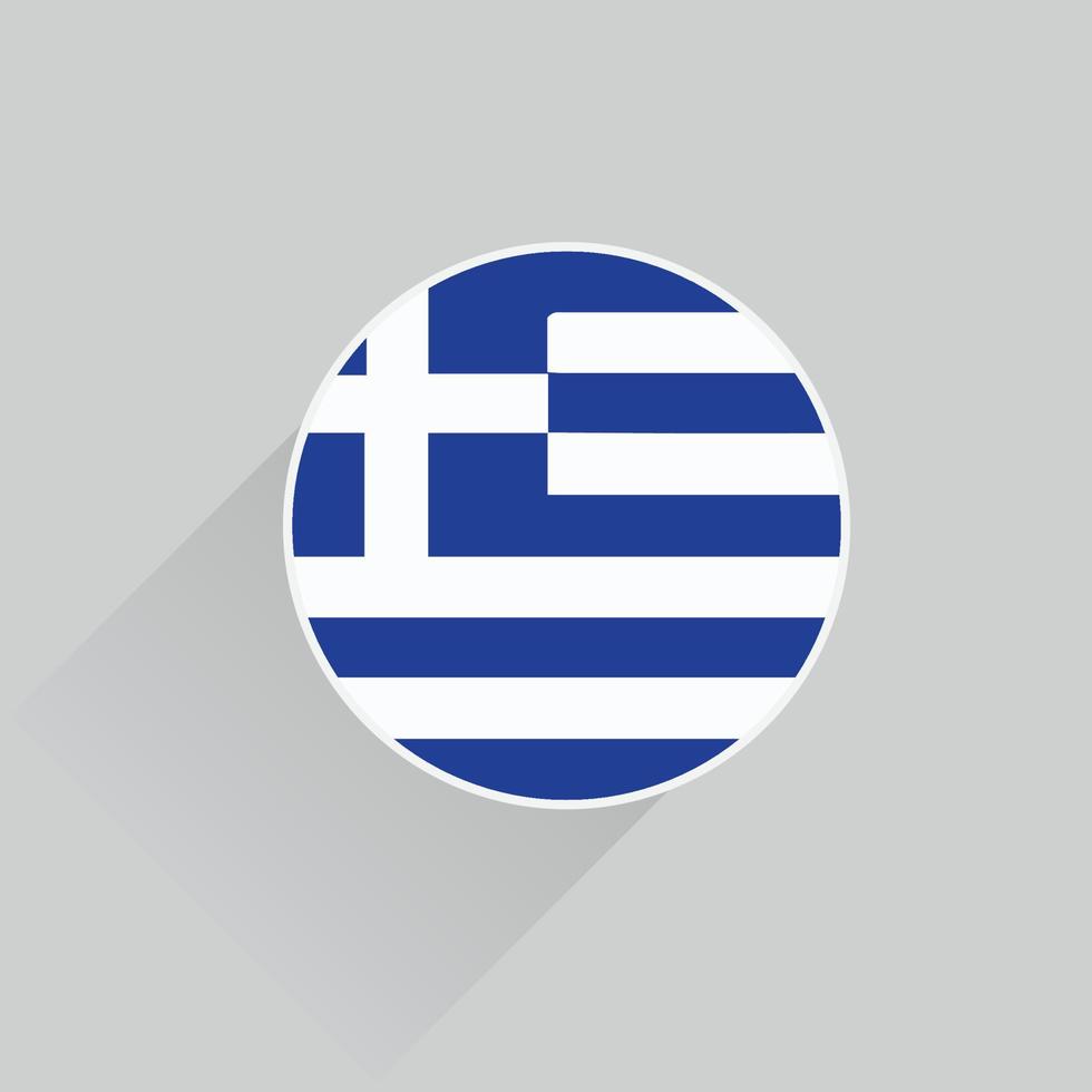 Grécia nacional bandeira ícone botão 3d, Grécia bandeira vetor ícone, Grécia país bandeira