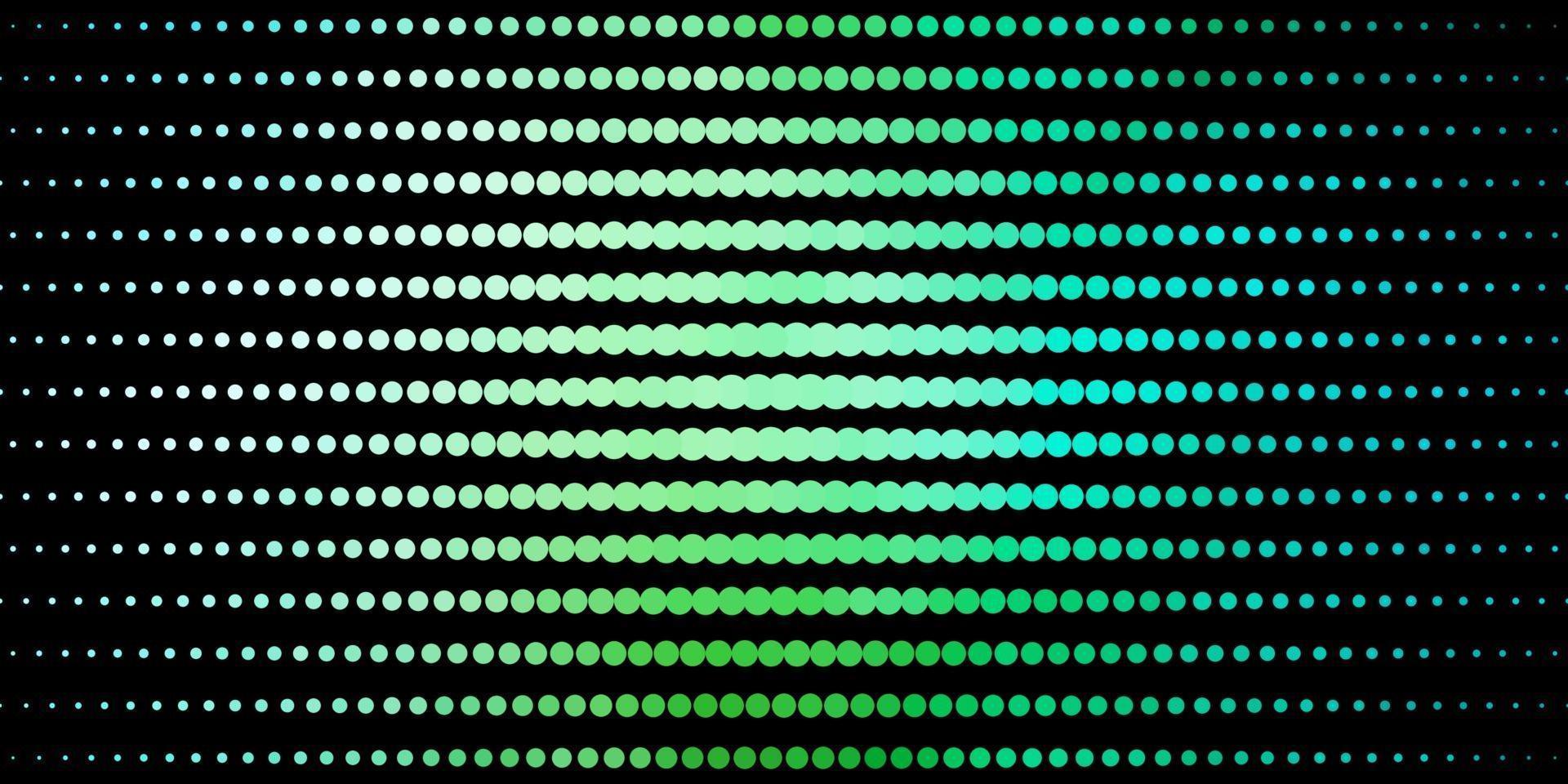 pano de fundo vector azul e verde claro com círculos.