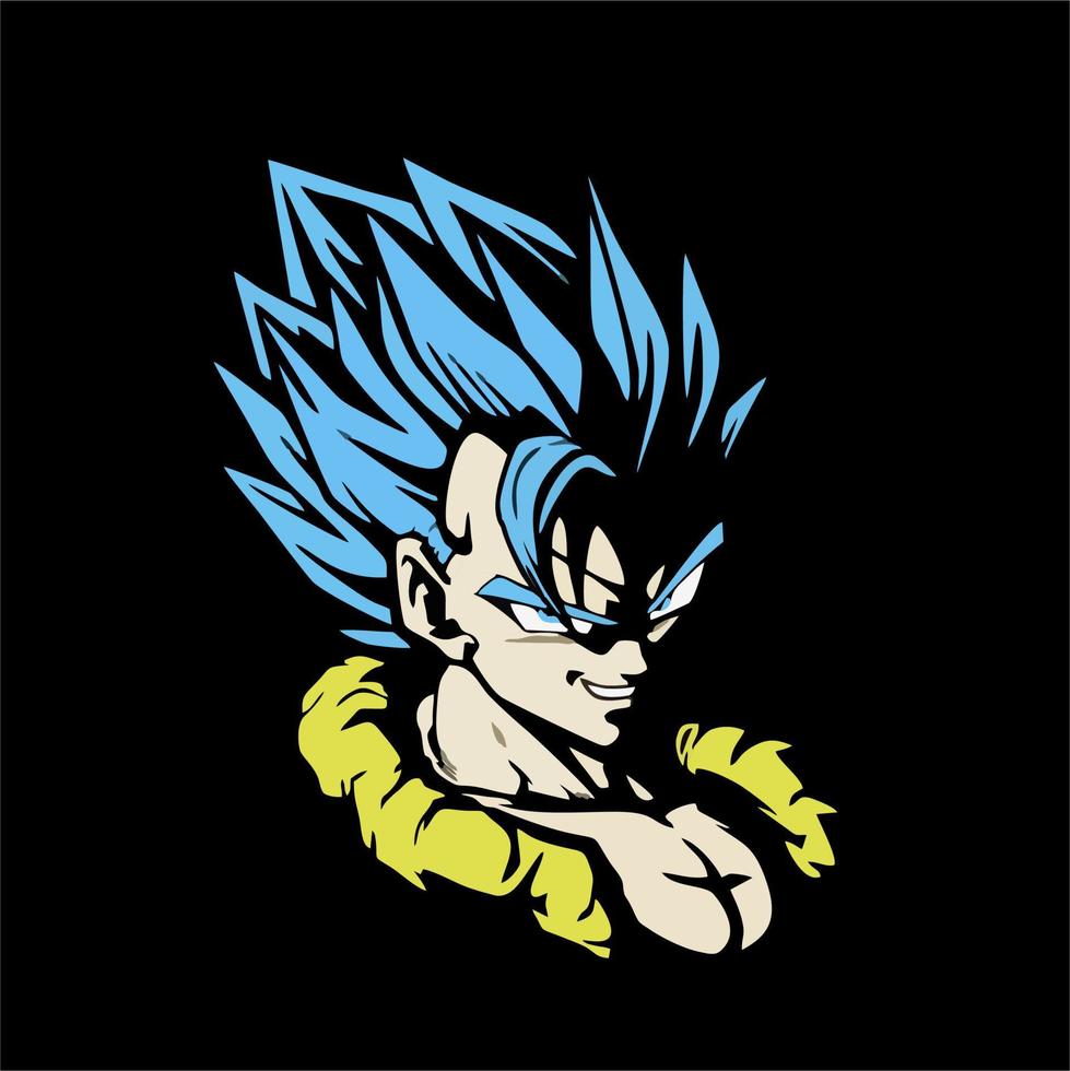 filho Goku dentro Dragão bola vetor