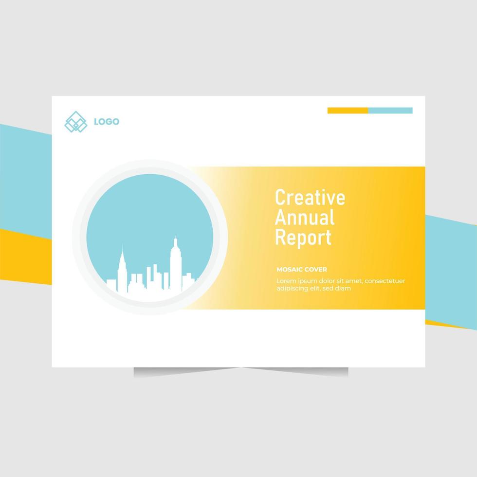criativo anual relatório com moderno estilo vetor