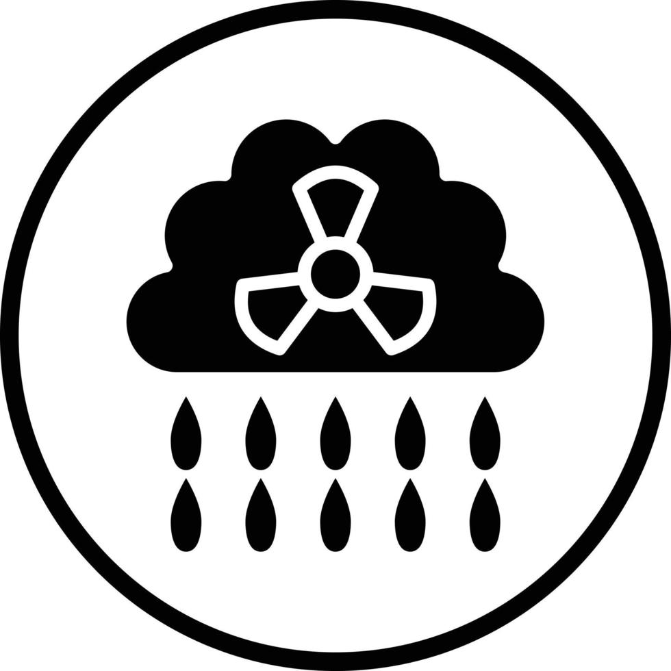 design de ícone de vetor de chuva ácida