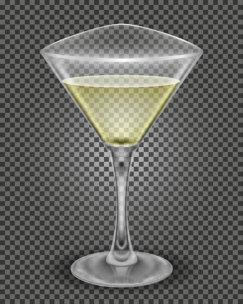 martini coquetel alcoólico beber vidro vetor ilustração isolado em branco fundo